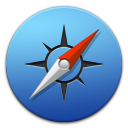 Apple Safari (shaped) Icon 128x128 png